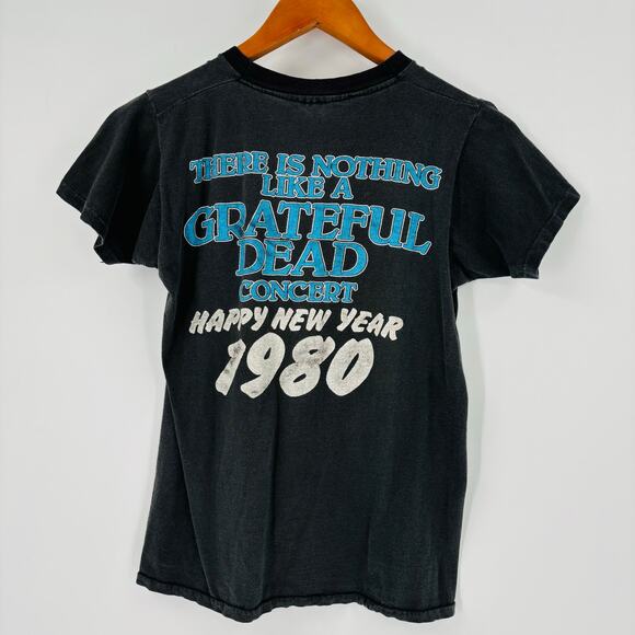 Vintage Greatful Dead T-Shirt Size XS 1980 New Year Concert Band T Shirt - Picture 2 of 10